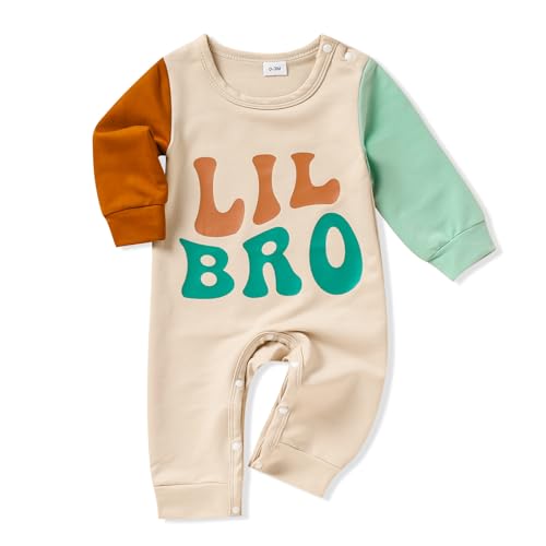 Image of TITKKOP Newborn Baby Boy Romper Long Sleeve Outfits Jumpsuit Clothes Bodysuit One-Piece Romper