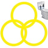 Flush Valve Seal for Kohler, 3 Pack Upgraded Silicone Toilet Replacement Tank Parts for K-GP1059291 Canister Flush Valve Kit Gasket