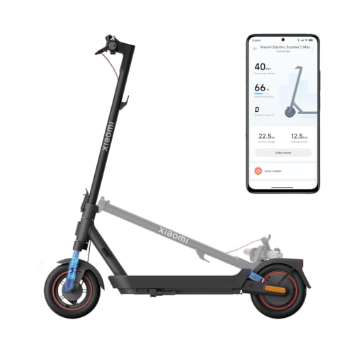 Xiaomi Electric Scooter 5 MAX ES+Speaker - Potencia máxima de 1000 W - 400 W, Autonomía de 60 km, Bluetooth 4.1 BLE o Superior, Carga Completa en Solo 3 Horas (Versión ES)