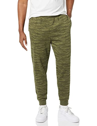 Image of Amazon Essentials Men's Relaxed Fit Fleece Joggers Sweatpants with Drawstring Waist, Tapered Leg, Ribbed Cuffs, Brushed Interior