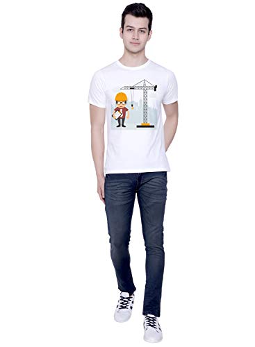 Image of CreativiT Graphic Printed T-Shirt for Unisex Engineer Tshirt | Casual Half Sleeve Round Neck T-Shirt | 100% Cotton | D00152-16