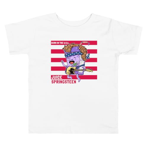 Juice Springsteen Kids Tee, 100% USA Cotton, Unisex-Kids, Classic American Rock Tees