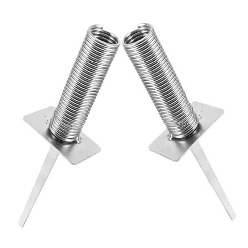 TOYANDONA 2 Stück Fußball-Logo-Nagel stabile Masthalterung Fußball-Fahnenmastspitze Fußball-Eckfahnenspitze Fußball-Fahnenmasthalter Stabiler Eckfahnen-Spike Fußball-Bodennagel Eisen Silver