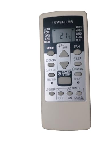 Image of Sanavya AC Remote Control - Compatible Replacement for Split & Window Air Conditioners - Replicates Genuine Remote Functions (O General Ac Remote 113C)