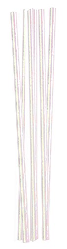 Pitillos de papel iridiscente multicolor x144 miniatura 1