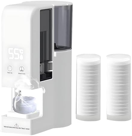 Towel Warmer & Dispenser, 5s Fast Heating, 131°F Constant Temperature, Even Heat Distribution, Includes 40 Towels, Perfect for Bathroom & Home Use