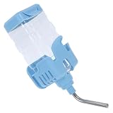 Hohopeti Automatischer Wasserspender für Kleintiere 750ml Hängender Trinkflaschenhalter aus Kunststoff mit Auslaufsicherer Rollkugel für Kaninchen und Hamster