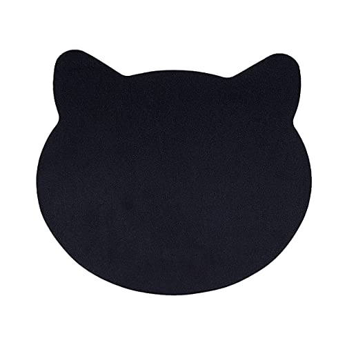 Mouse Pad Cat Motive, Mousepad Desk Accessory Cute Office Gaming Laptop Mouse Mat Office Supplies Desk Accessories (Black)