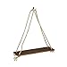YESJmn Hängeregal Holz 2er Set Vintage Seilregale Für Die Wand Vintage Seilregal Wandboard Schaukel Regal Dekoregal Leicht Und Doch Stabil Aus Holz Mit Seil