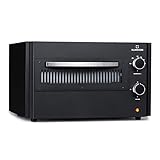 Klarstein Horno Pizza, Mini Horno con Puerta Corrediza de Sobremesa con Piedra Extraíble, Horno Electrico Portátil para Pizzas de 12 pulgadas / 30 cm, probado por TÜV GS, Pizza Oven, Pizzera 400°C