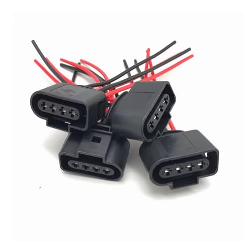 Conector de bobina de encendido de 4 pines y cables de conexión para motor 1J0973724 6
