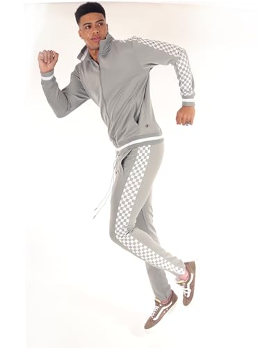 Image of SCREENSHOT-TRACK JACKET Mens Urban Hip Hop Premium Track Jacket - Slim Fit Side Taping Sportswear Urbanwear Streetwear Top