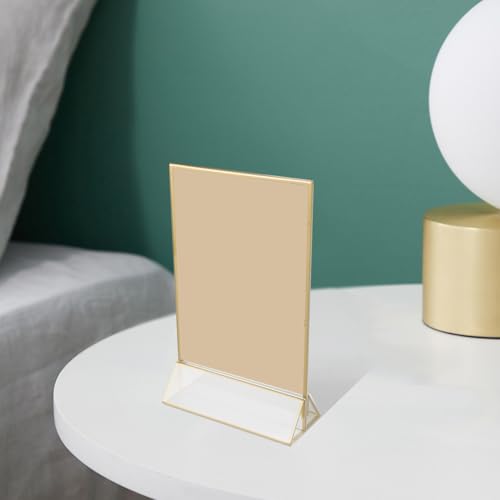 Présentoir à menus acrylique stable pour protéger vos flyers de table - 5