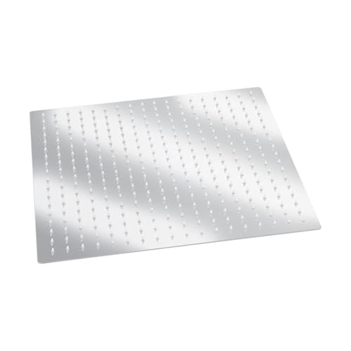 Alcachofa De Ducha,Ducha Cabezal de ducha de baño tipo lluvia de acero inoxidable ultrafino cuadrado de 16 pulgadas, hogar moderno cromado