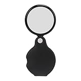 ANKROYU Taschenvergrößerungsglas 6X HD -Objektiv Clear Imaging Optical Objektiv Klappgang Griff Vergrößerung Glas für das Lesen antiker Wertschätzung Outdoor -Aktivitäten Acryllins