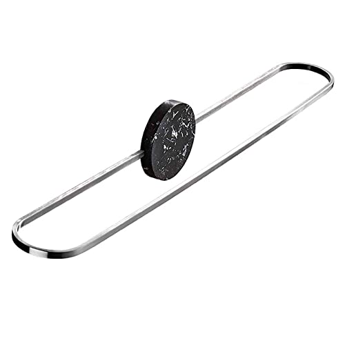 Rail serviette adhésif et sans perçage en acier anti-rouille chrome A
