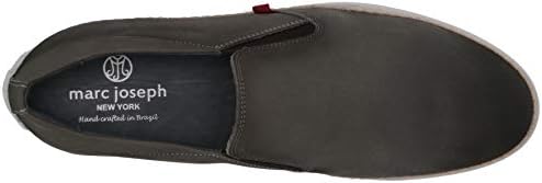 Marc Joseph New York Men's Leather Luxury Deck Shoe Venetian Rope Detail Boat, Grey Nubuck, 9 | Image 4