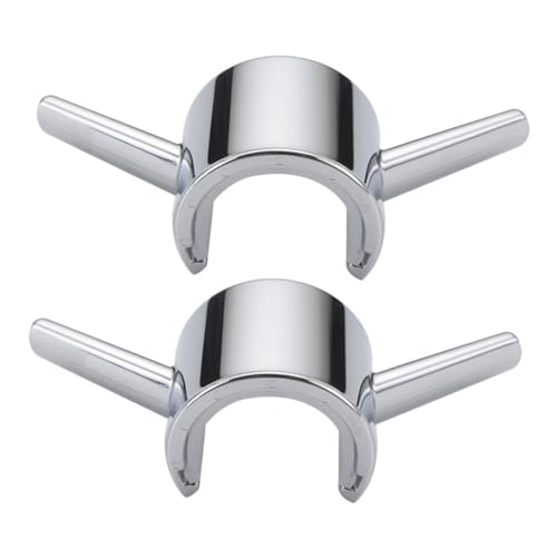 TOPPERFUN 2pcs Shower Rod Clamp Hook Abs No Drill Shower Pole Holder Bath Towel Hanger Bathroom Hanger Without Tools