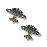 TCHARIRY Airplane Shoe Charms - Fighter Jet Decoration Charms Gift for Boys Kids Teens and Adults - Set of 2
