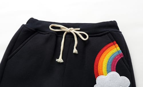 Image of Mud Kingdom Kids Fleece Jogger Pants Winter Cute Bear
