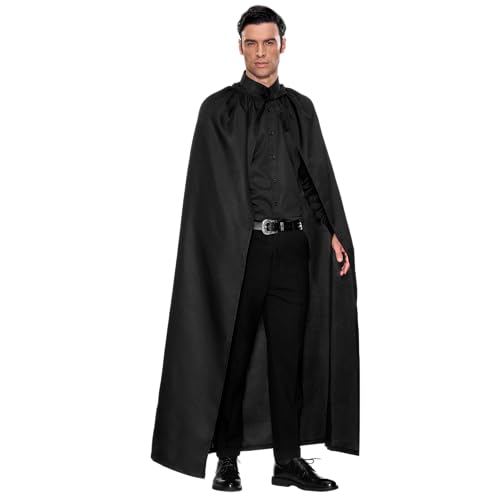 Spooktacular Creations Black Cape Adult, Halloween Costume Men Cosplay thumb #2