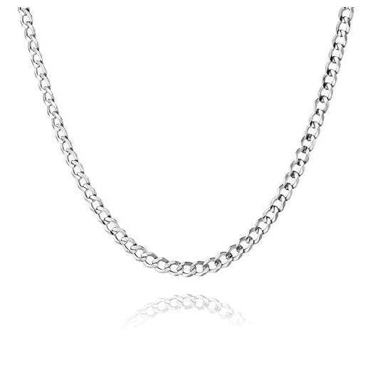 STERLL Cadena para hombre de plata 925, 60 cm de longitud, con caja de joyas, ideal como regalo de hombre