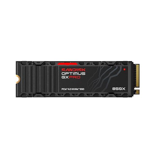 Image of Sandisk Optimus GX PRO 850X 2TB NVMe SSD with Heatsink, PCIe 4.0, M.2 2280
