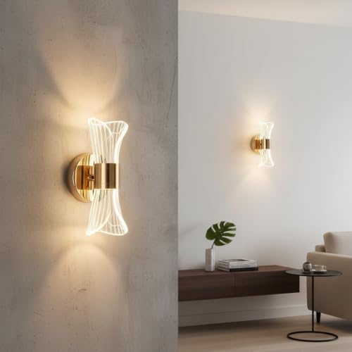 Image of Lyse Decor Wall Lights for Home Decoration LED Wall Light with 3 Color Modes, Easy Installation, Ideal for Modern Interiors, Bedroom, Living Room, Hallway, Office (2, WL05)