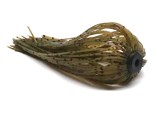 Harmony Fishing – Quick Change Modular Umbrella Skirts for Fishing Jigs/Lures/Baits (10 Pack) (Green Pumpkin)