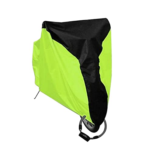 Abaodam Weather Bike Cover with Metal Lockhole Outdoor Bike Protector for Mountain Road Bike Black Fluorescent Green Durable Lightweight