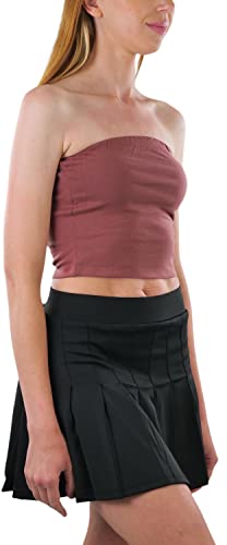 Image of ToBeInStyle Women's Cotton-Spandex Blend Stretchy Tube Top