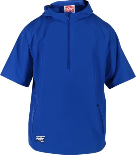 Rawlings Men's Standard Short Sleeve Cage Jacket, Royal Blue2