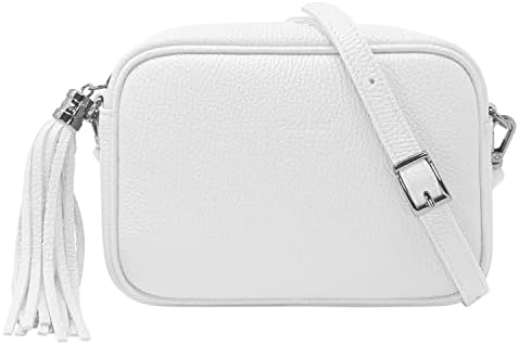 Borsa A Tracolla Donna Elegante - Marsupio In Pelle PU Bianco Con Tracolla Regolabile - Foto 12
