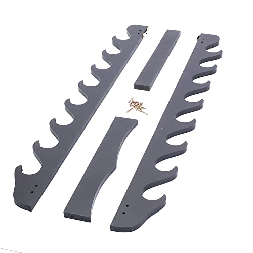 Awagas AS-G077 8-Tier Sword Holder Wall Display Sword Rack Black Samurai Sword Stand thumb #7