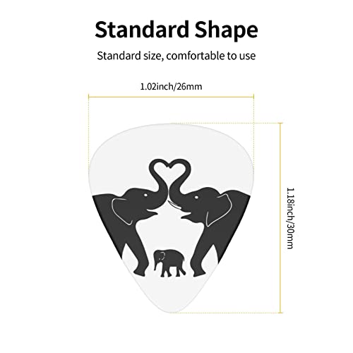 Elephants Lot de 12 médiators tendance et durables dans une boîte pour ukulélé guitare électrique basse - Les Beatles, Paul McCartney, John Lennon, RIngo Starr, George Harrison Elephants Lot de 12 médiators tendance et durables dans une boîte pour ukulélé guitare électrique basse – Image 5