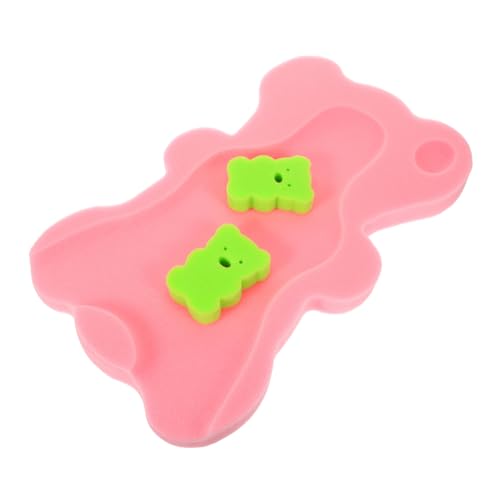 HEMOTON Newborn Anti-Slip Bath Mat Baby Bath Sponge Mat Soft Pu Sponge Safe for Toddlers Bathing Assistance Random