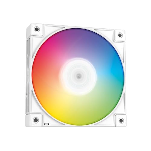 Image of DEEPCOOL FC120(3 in 1) - 1800RPM- 4pin PWM RGB Case Fan - White