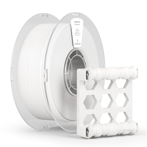 kexcelled PC k7 フィラメント for 3Dプリンター、強靭で耐熱性が高い、ポリカーボネート、±0.03 mm、1.75 mm、1 kg スプール（2.2ポンド）、真空包装、整然と巻いて絡まない白