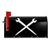 Ironworker Crossed Tools Mailbox Cover Magnetic MailWraps Outside Garden Yard Home Standard Mailbox 21x18 in
