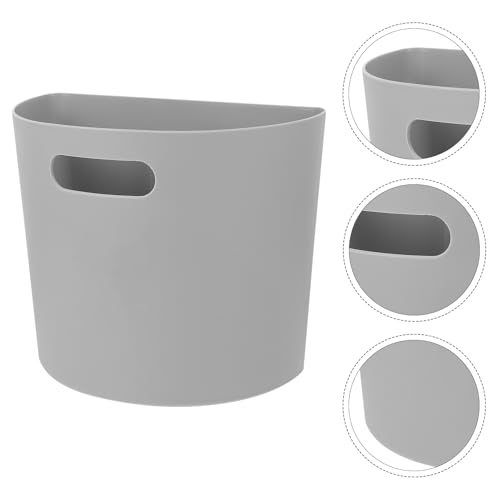 Caneca de basura de plástico gris para colgar en pared miniatura 3