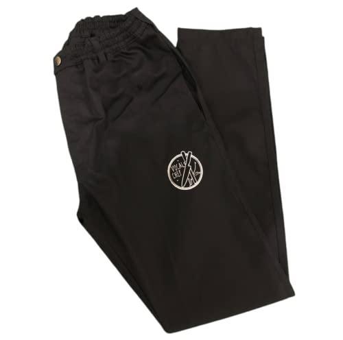 Vocal Chef Tapered Fitted Chef Trousers - Slim Leg, Black, Unisex Kitchen Wear 13 thumbnail image