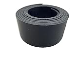 Lederriemen Rindleder Standard Echtleder Gürtelleder Spaltleder (3 cm x 135 cm, schwarz)