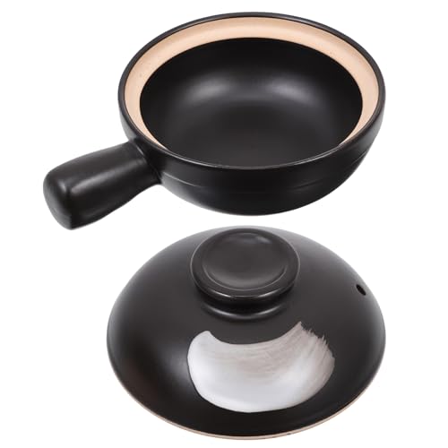 Marmite pour cuisson casserole résistante à la chaleur GARVALON noire