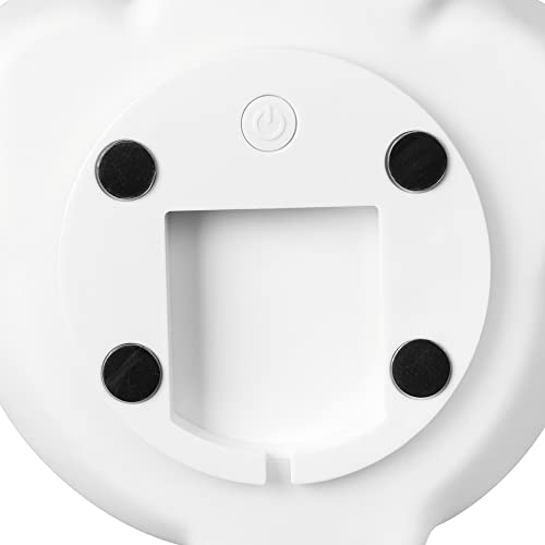 Globe Electric 13319 Brontosaurus Multicolor Changing Led Integrated Rechargeable Silicone Night Light, Table Lamp, Tap Light, White, Room Décor, Home Décor, Nightstand, Bedside Lamps, Led Lamp #TOP7