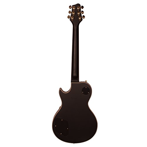Sawtooth Heritage Series Maple Top Electric Guitar, Satin Black #TOP3