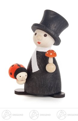Figurine de Noël bois miniature décoration artisanale Montagnes de Minerai 7cm