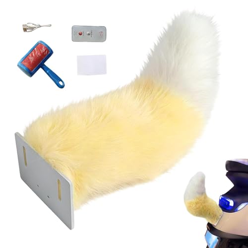 Wiggle Tail For Scooter - Bs, Animal Fox Tail, Detachable,decorative Scooter Accessory | Moving Animal Tails For Motorcycle Fema