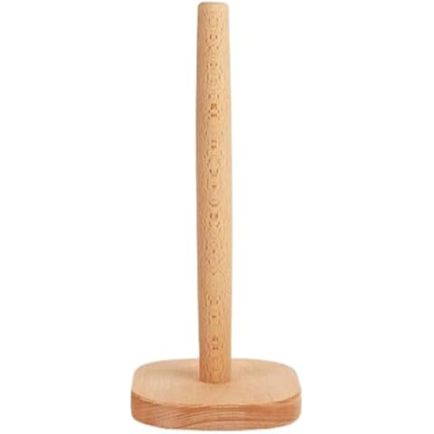Wooden Paper Towel Holder with Elegant Design Cover