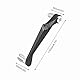 Gegong 7/8 Zoll Universal Aluminiumlegierung Lenkerbremsprotektor für Motorräder Elektroautos Mountainbikes (Silber)