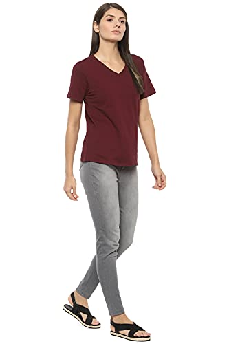 Image of Van Heusen Women's Solid Regular Fit T-Shirt